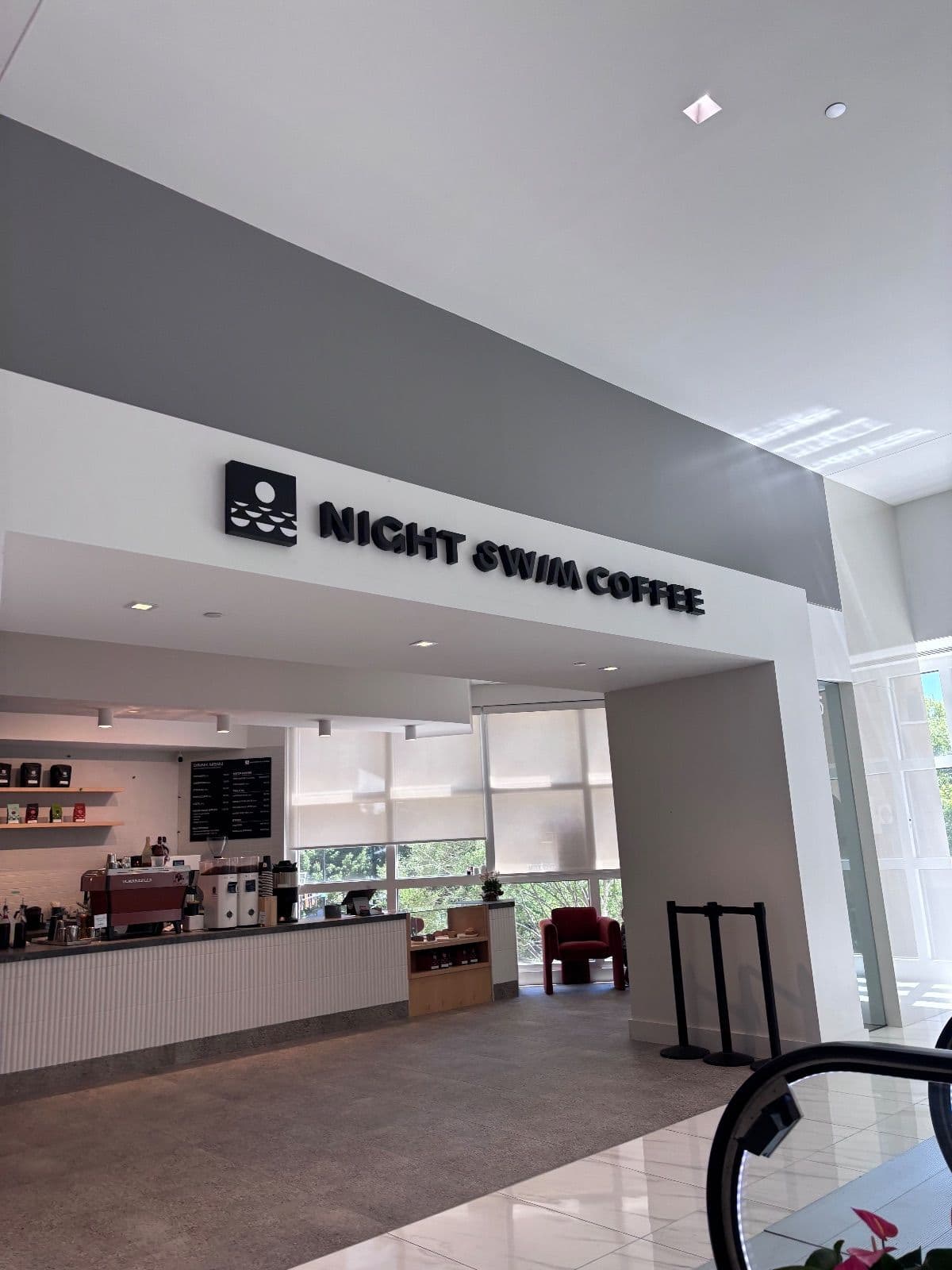 Storefront of Night Swim Coffee