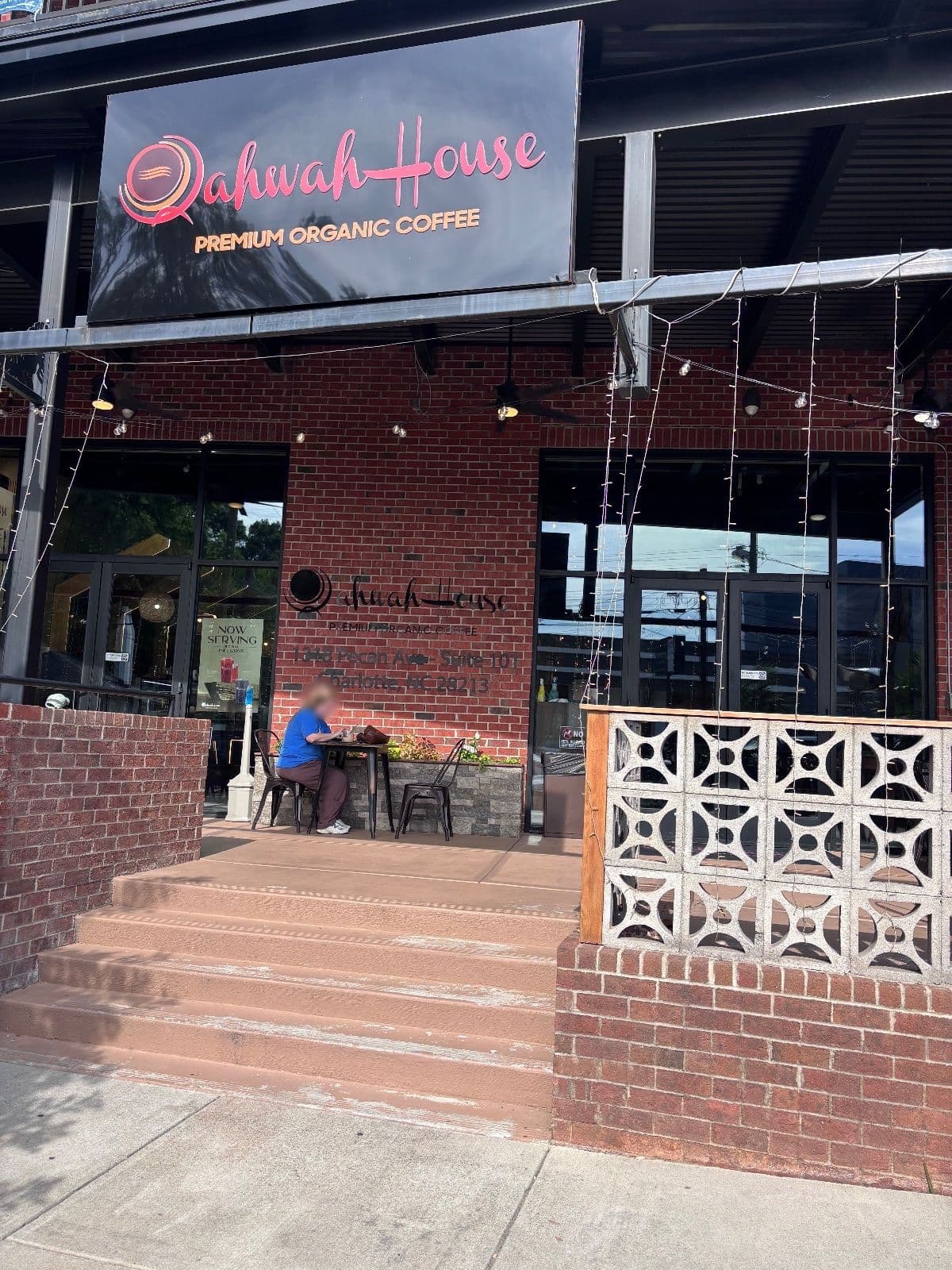 Storefront of Qahwah House