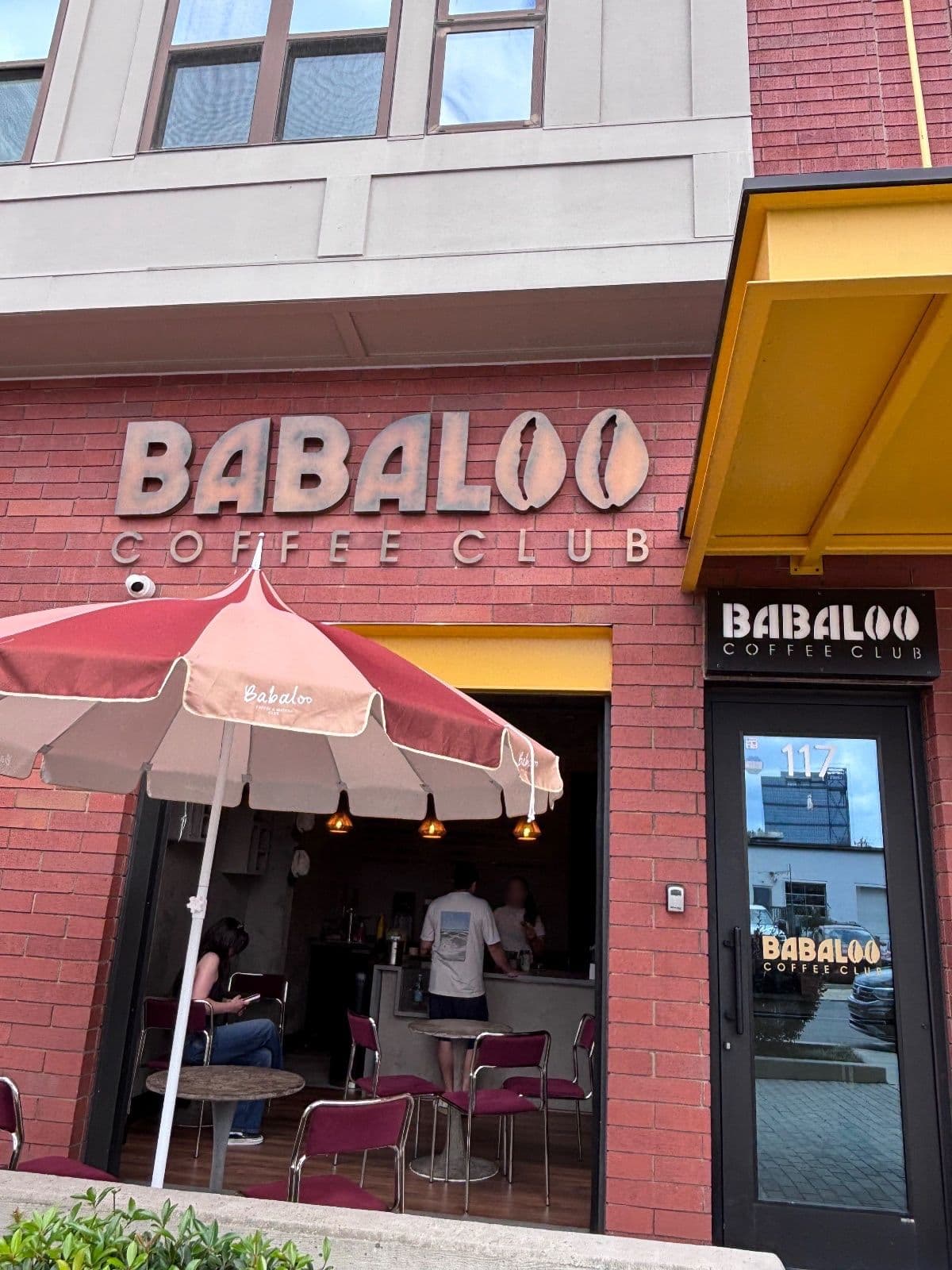 Storefront of Babaloo Coffee & Matcha Club