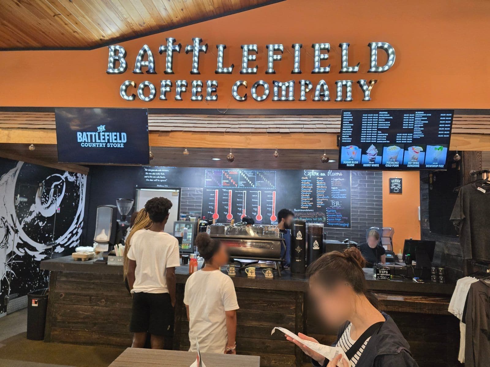 Storefront of Battlefield Coffee Company
